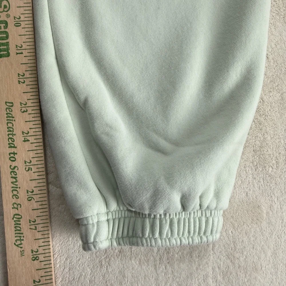 Aritzia Sweatfleece Mega Cargo Sweatpants Sage Green M Cozy Premium - Picture 4 of 8
